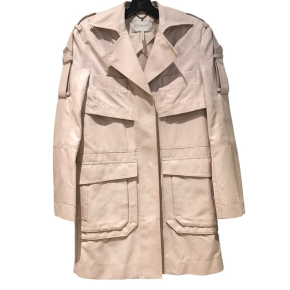 BCBGMaxAzria Cream Trench Coat -Runway Edition - Picture 8 of 8